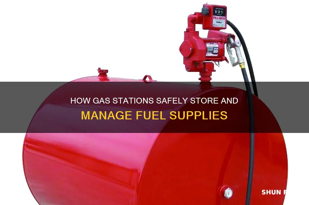 how gas stations store fuel
