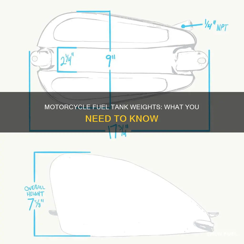 how heavy is a motorcycle fuel tank