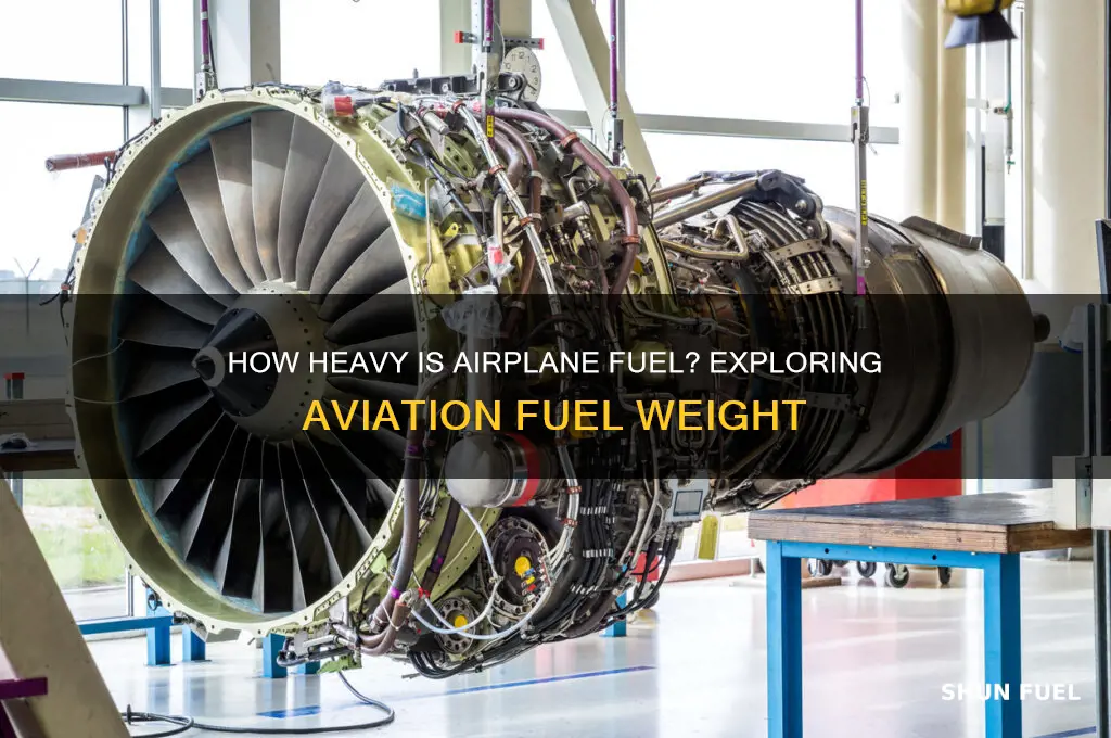 how heavy is airplane fuel