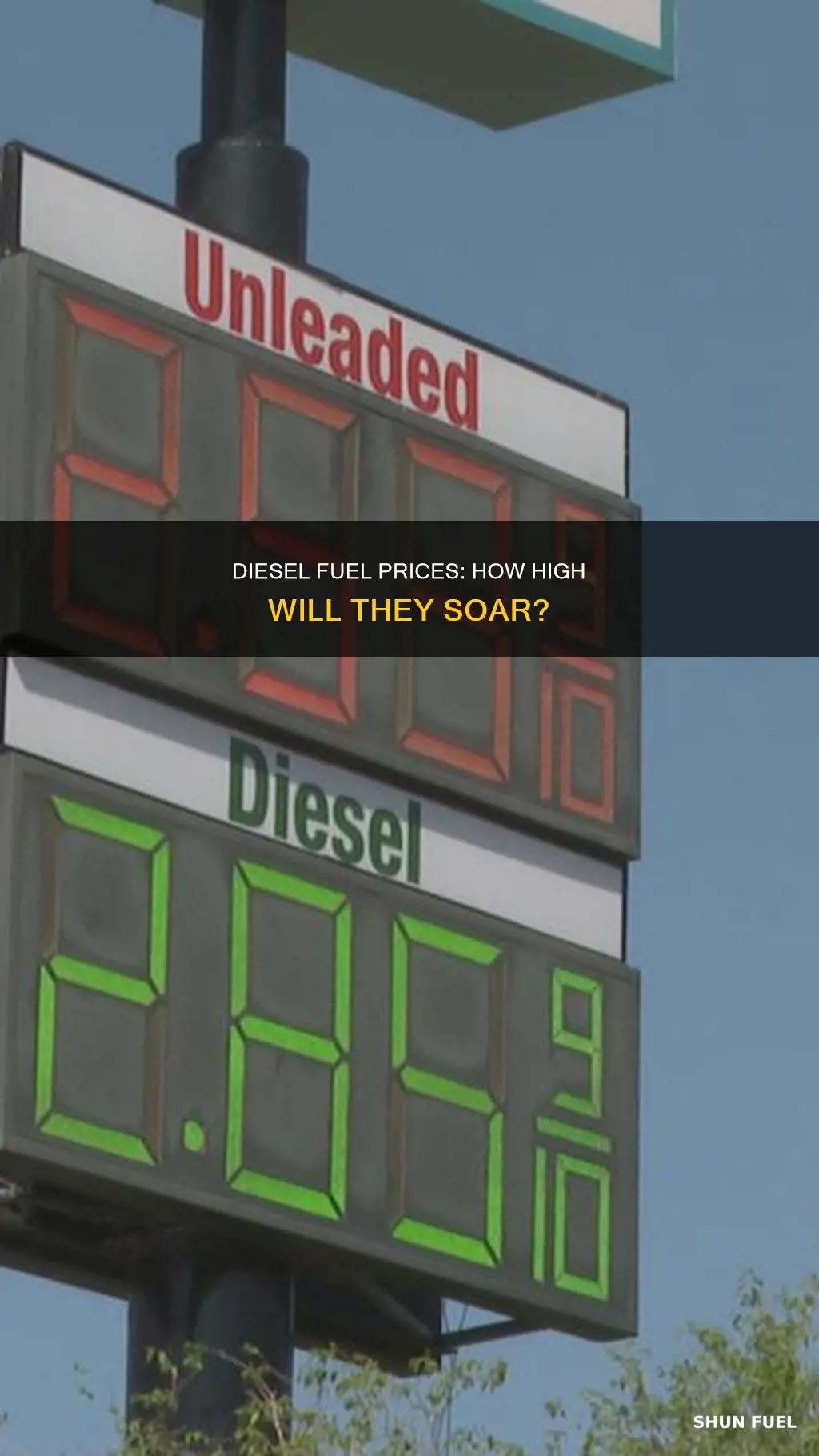 how high is diesel fuel going to go