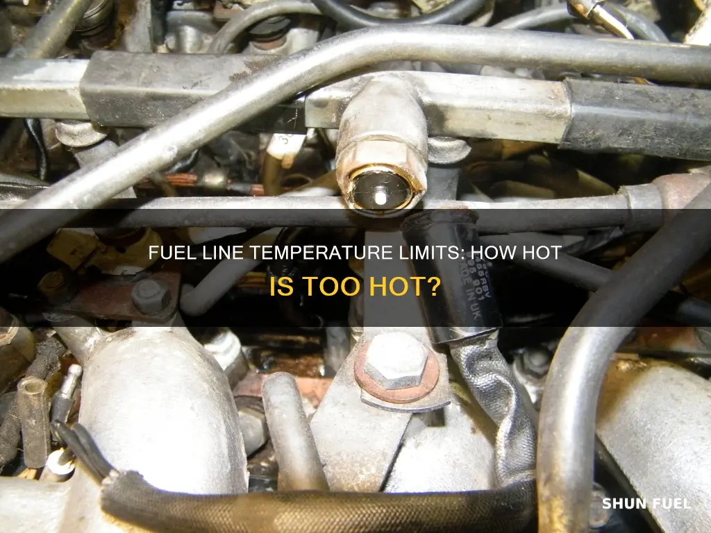 how hot can fuel line get