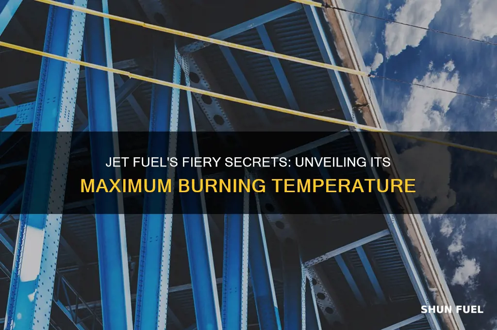 how hot can jet fuel burn