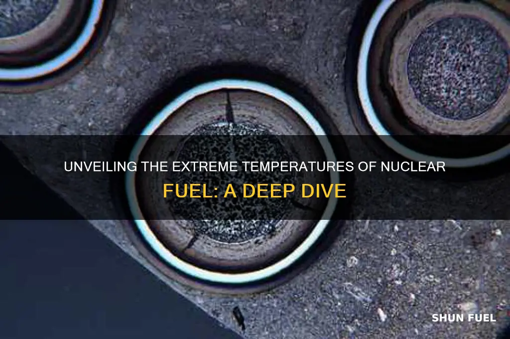 how hot is nuclear fuel