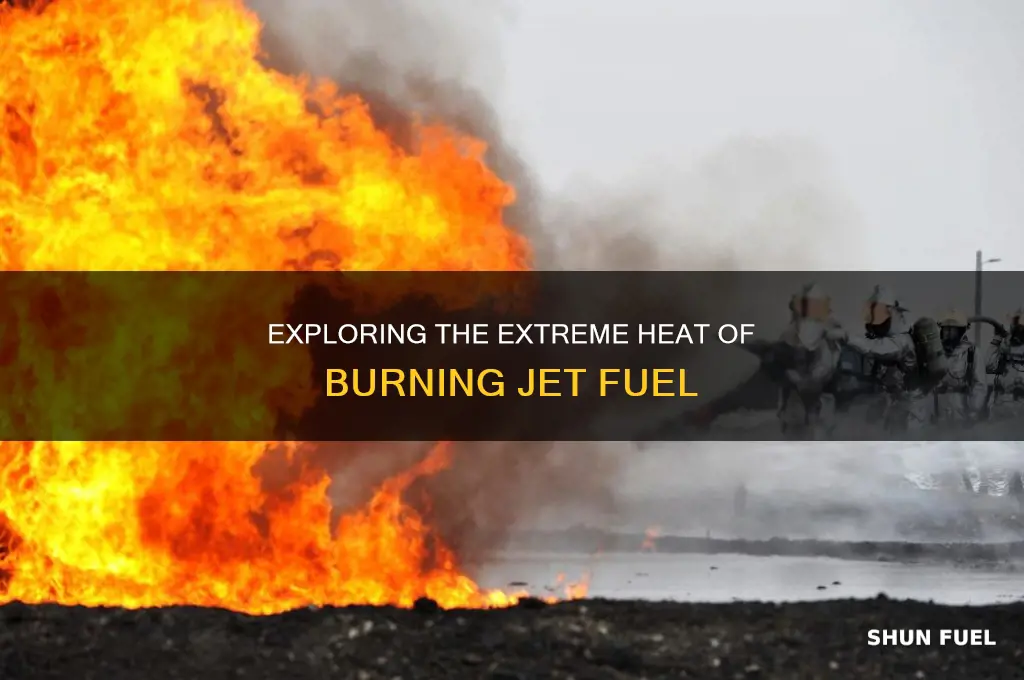 how hot jet fuel burns