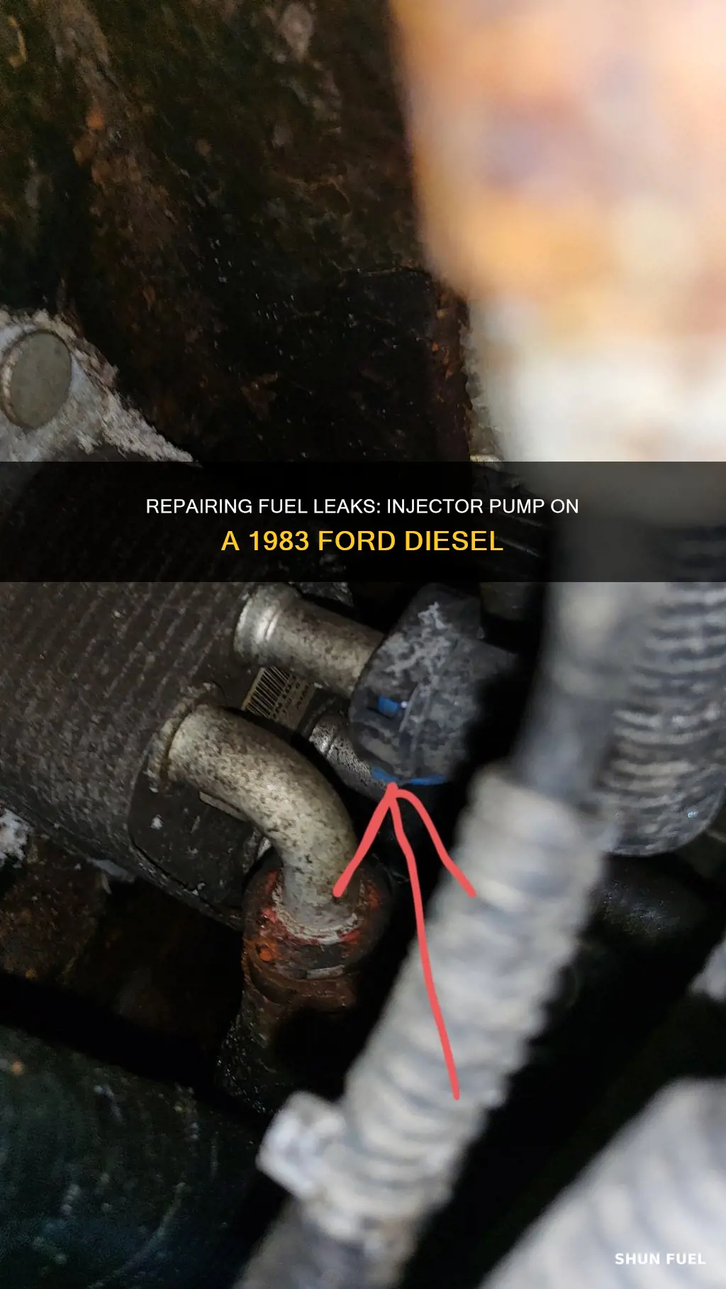 how injector pump repair fuel leak 1983 ford diesel