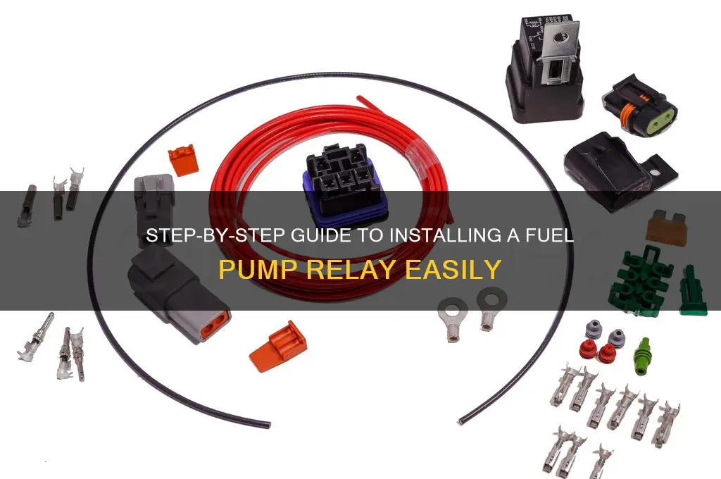 how install fuel pump relay