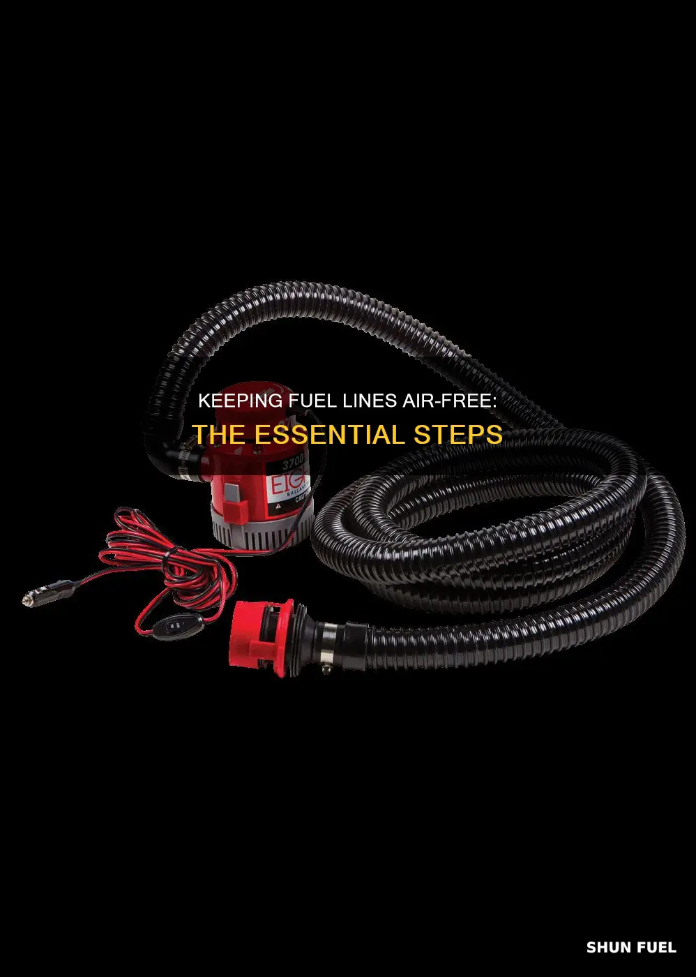 how is air kept out of the fuel line