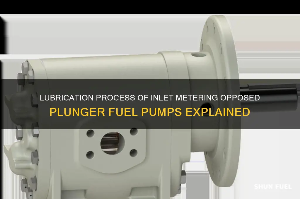 how is an inlet metering opposed plunger fuel pump lubricated