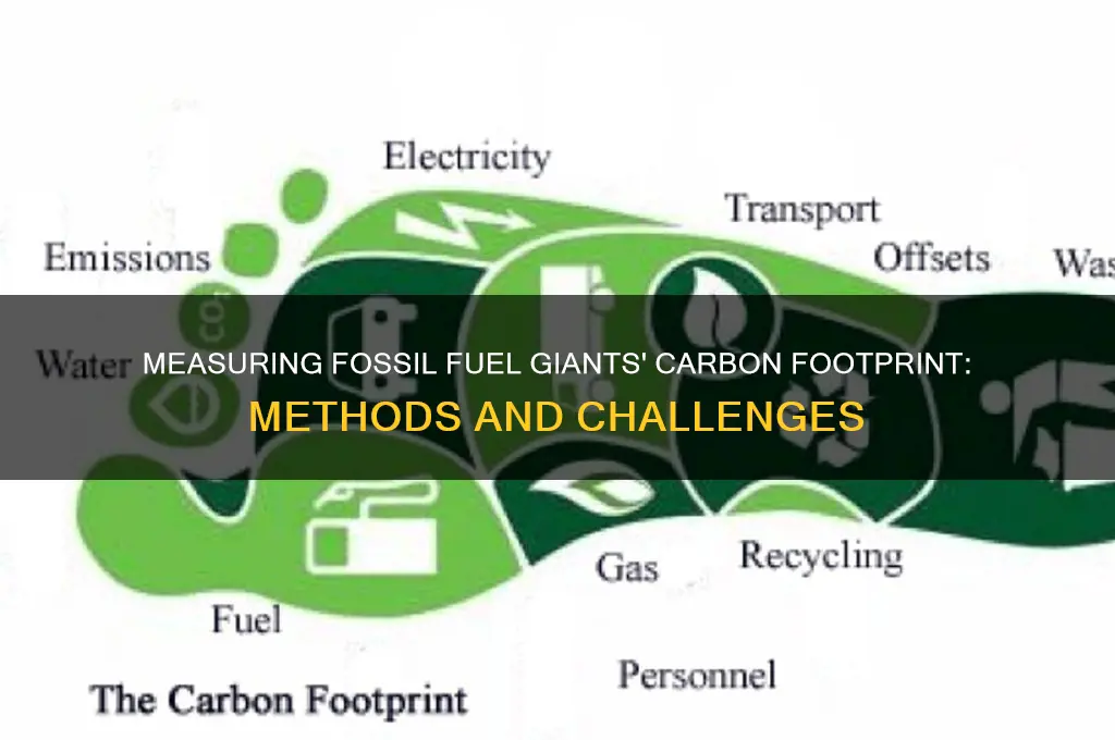 how is carbon footprint of fossil fuel giants measured