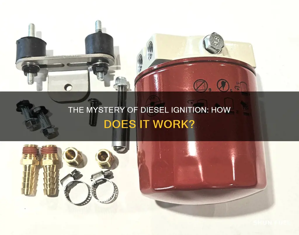 how is diesel fuel ignited in a warm diesel engine