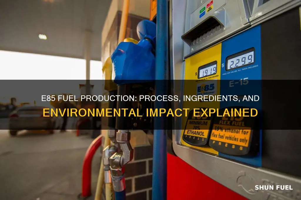 how is e85 fuel made
