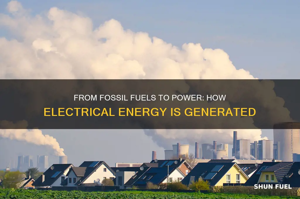 how is electrical energy made from fossil fuels