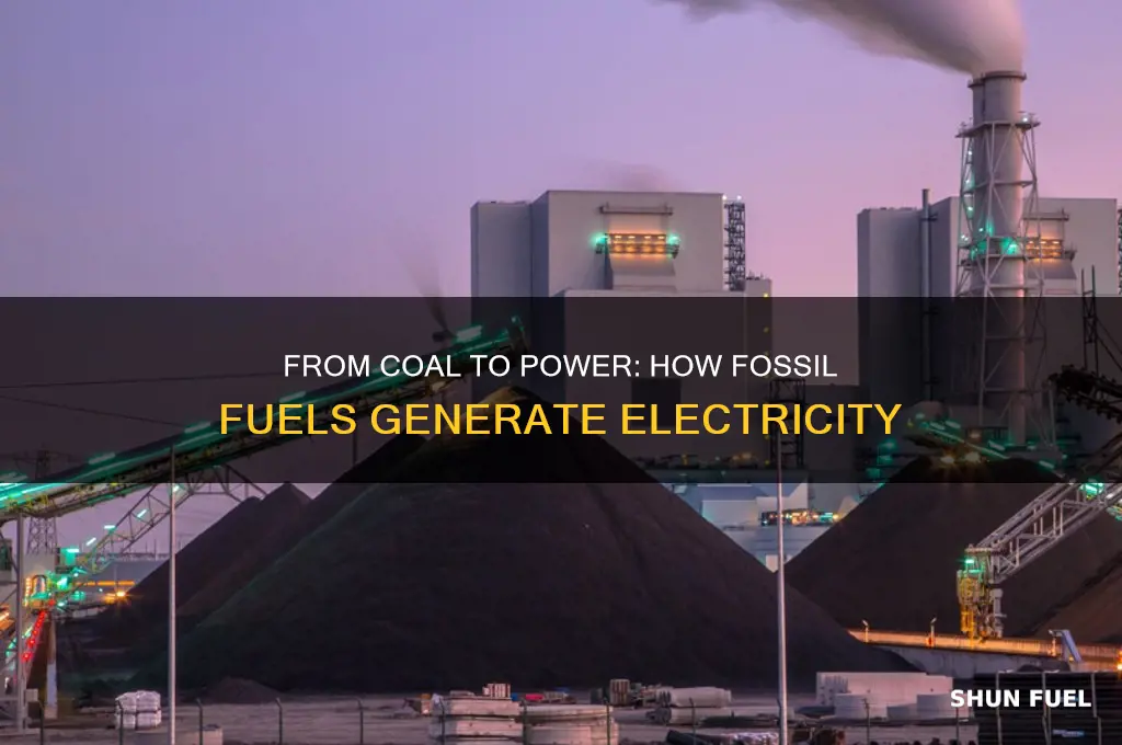 how is electricity made from fossil fuels such as coal