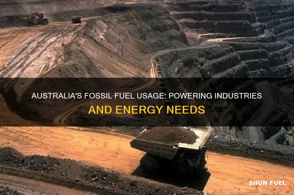 how is fossil fuel used in australia