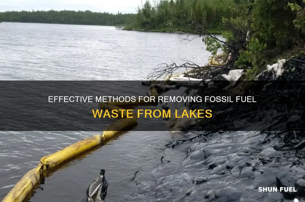 how is fossil fuel waste removed from lakes