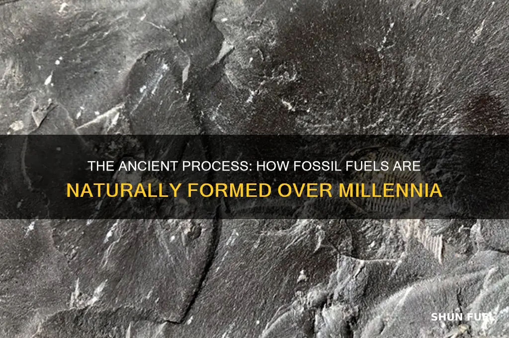 how is fossil fuels naturally created