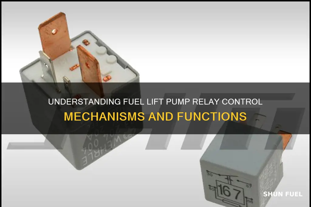 how is fuel lift pump relay controlled