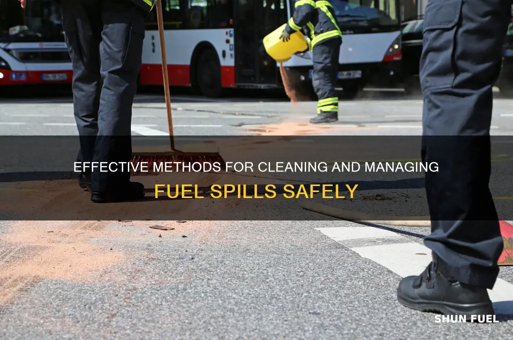 how is fuel spill cleaned