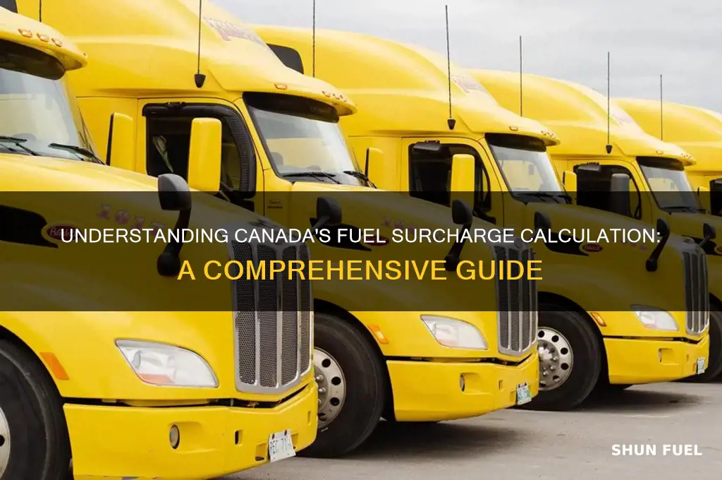how is fuel surcharge calculated in canada