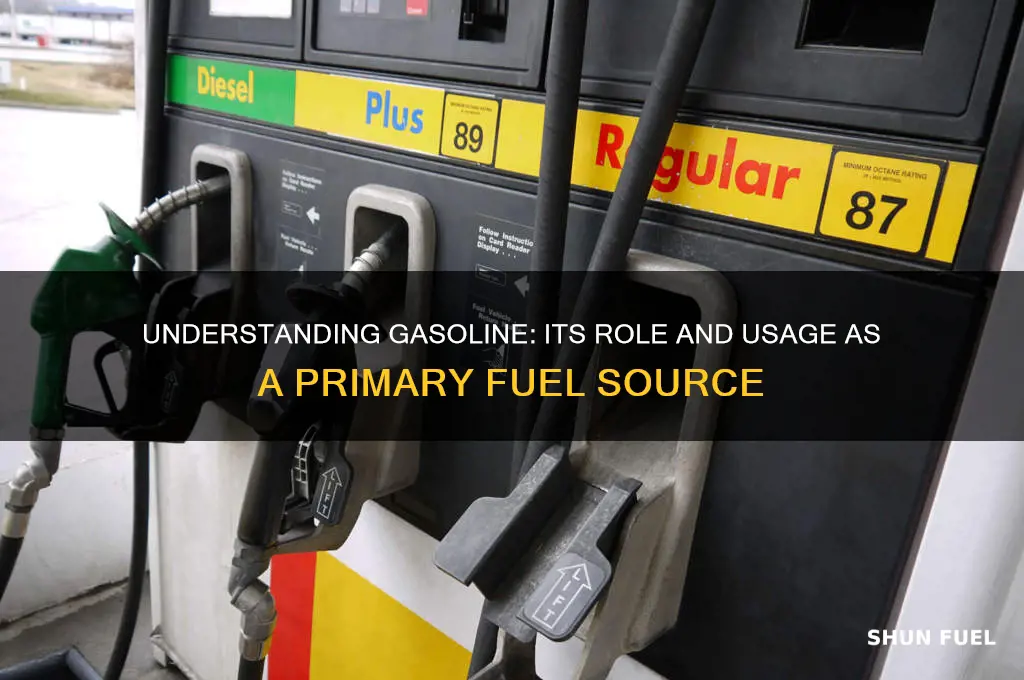 how is gasoline used as a fuel