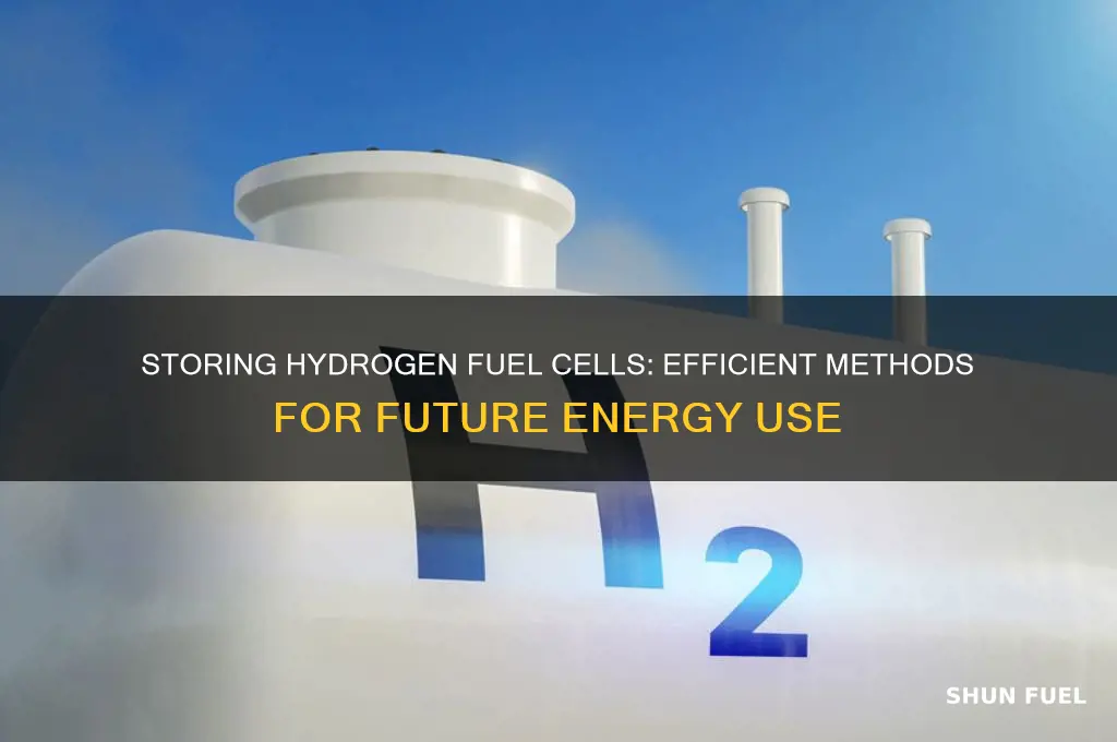 how is hydrogen fuel cells stored for later use