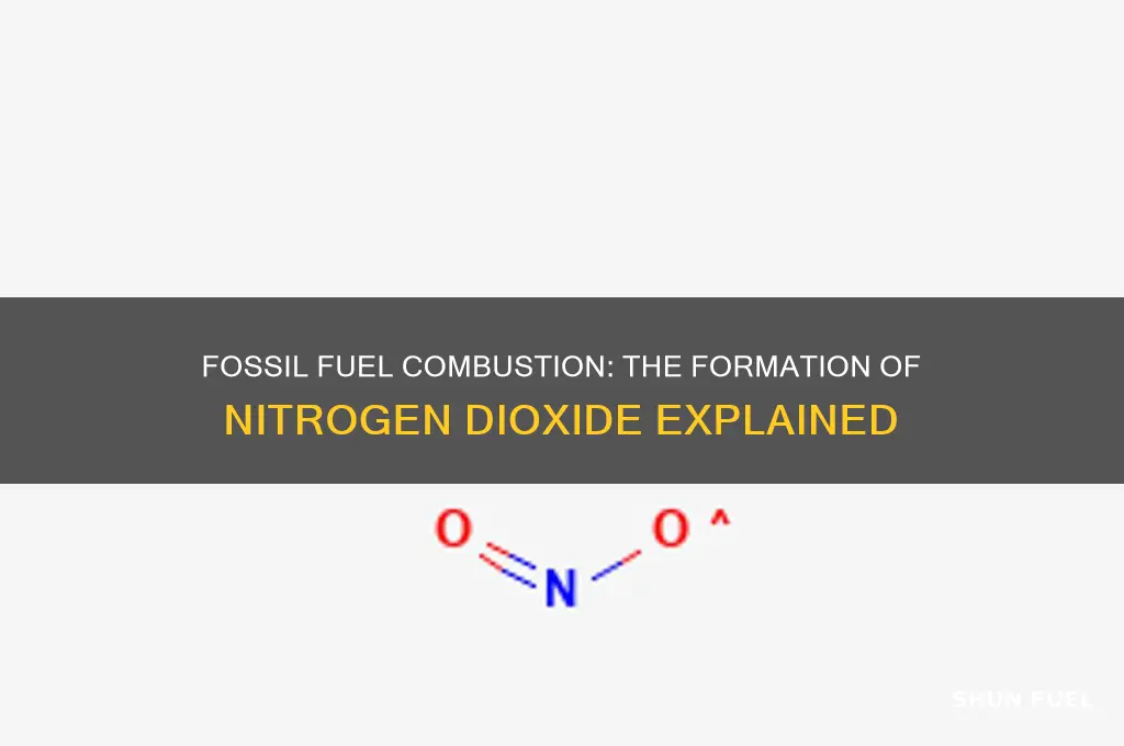 how is nitrogen dioxide formed when fossil fuels are burnt