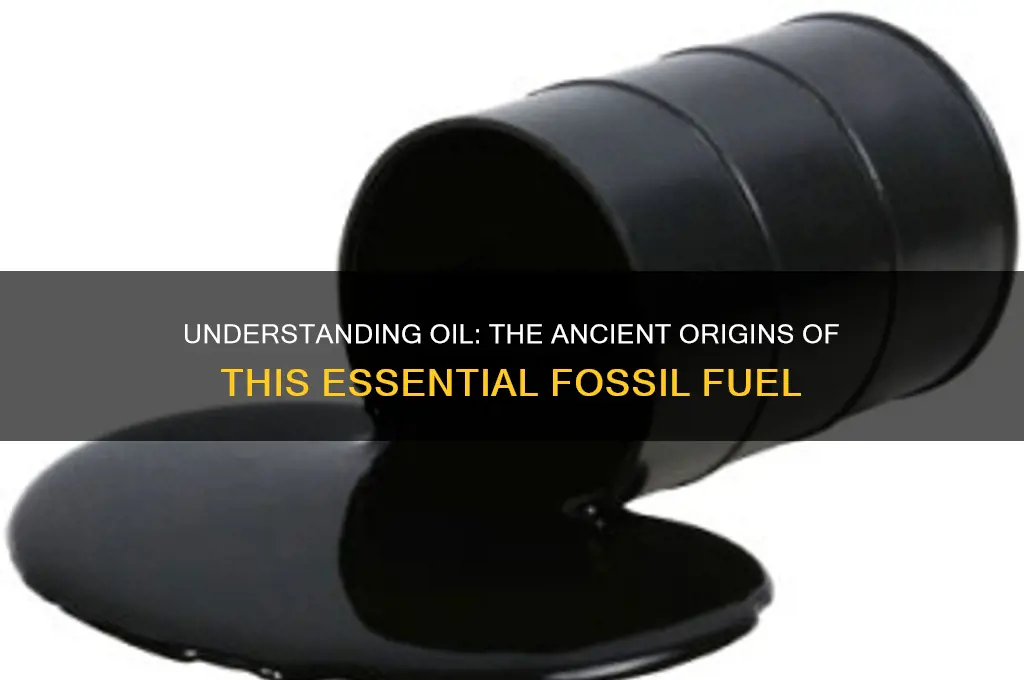 how is oil a fossil fuel