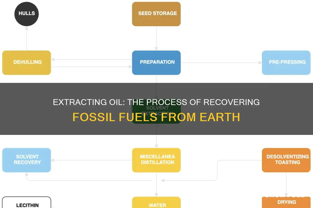how is oil fossil fuel recovered from the ground