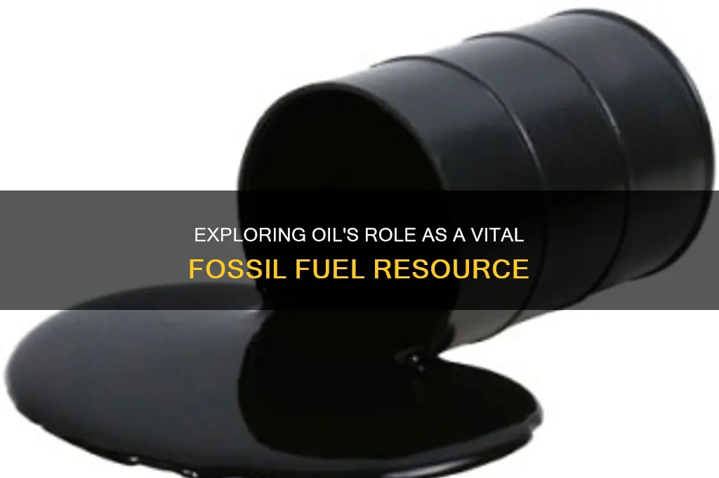 how is oils used as a fossil fuel