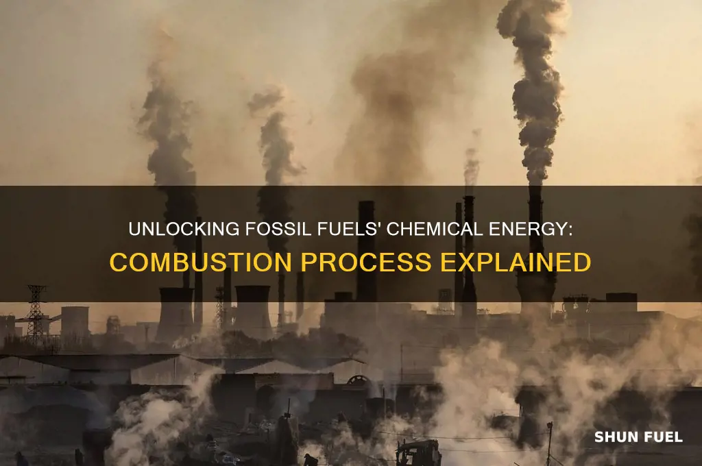 how is potential chemical energy of fossil fuels released