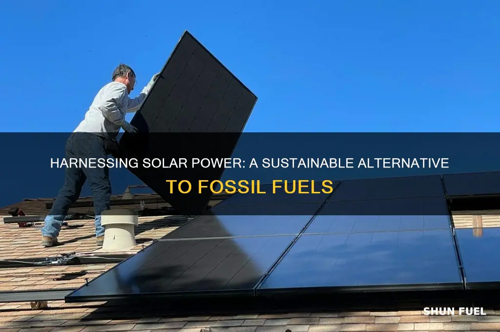 how is solar energy used to replace fossil fuels