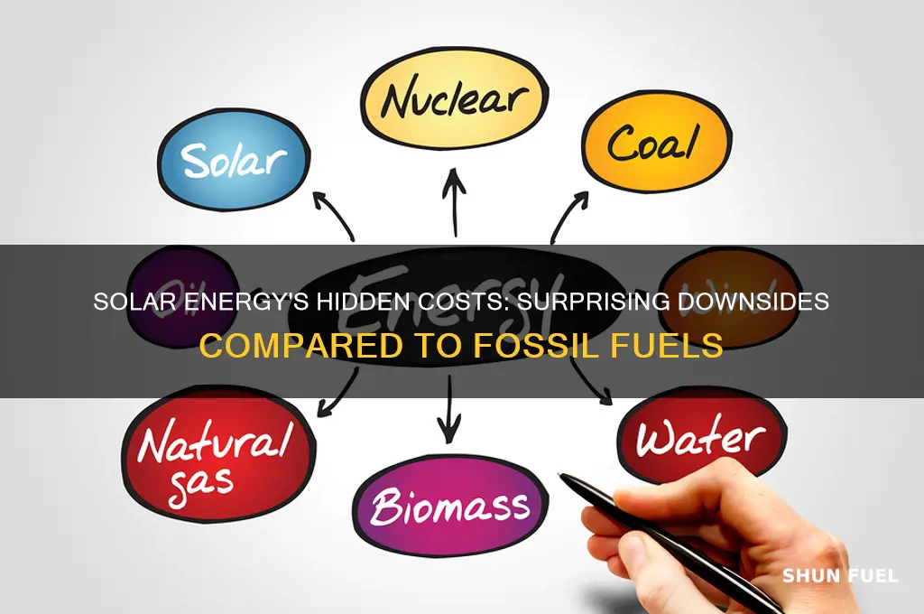 how is solar energy worse than fossil fuels