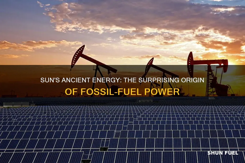how is the sun the source of fossil-fuel power