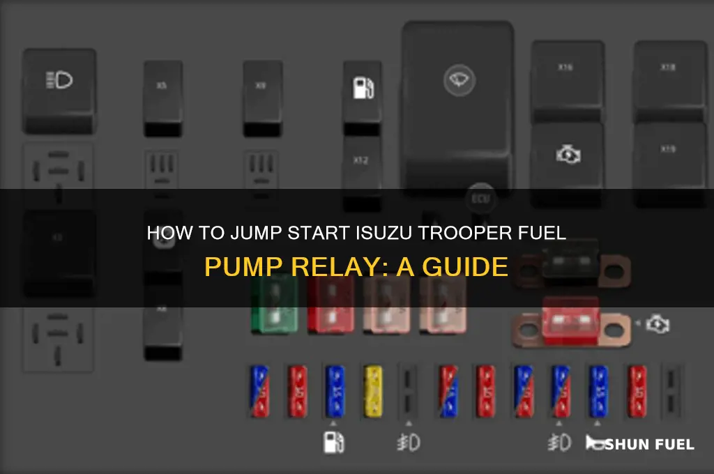 how jump fuel pump relay isuzu trooper