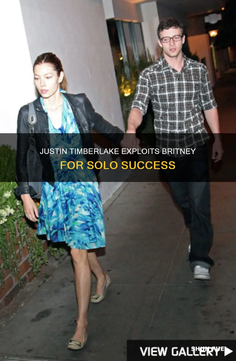 how justin timberlake use britney to fuel his solo career