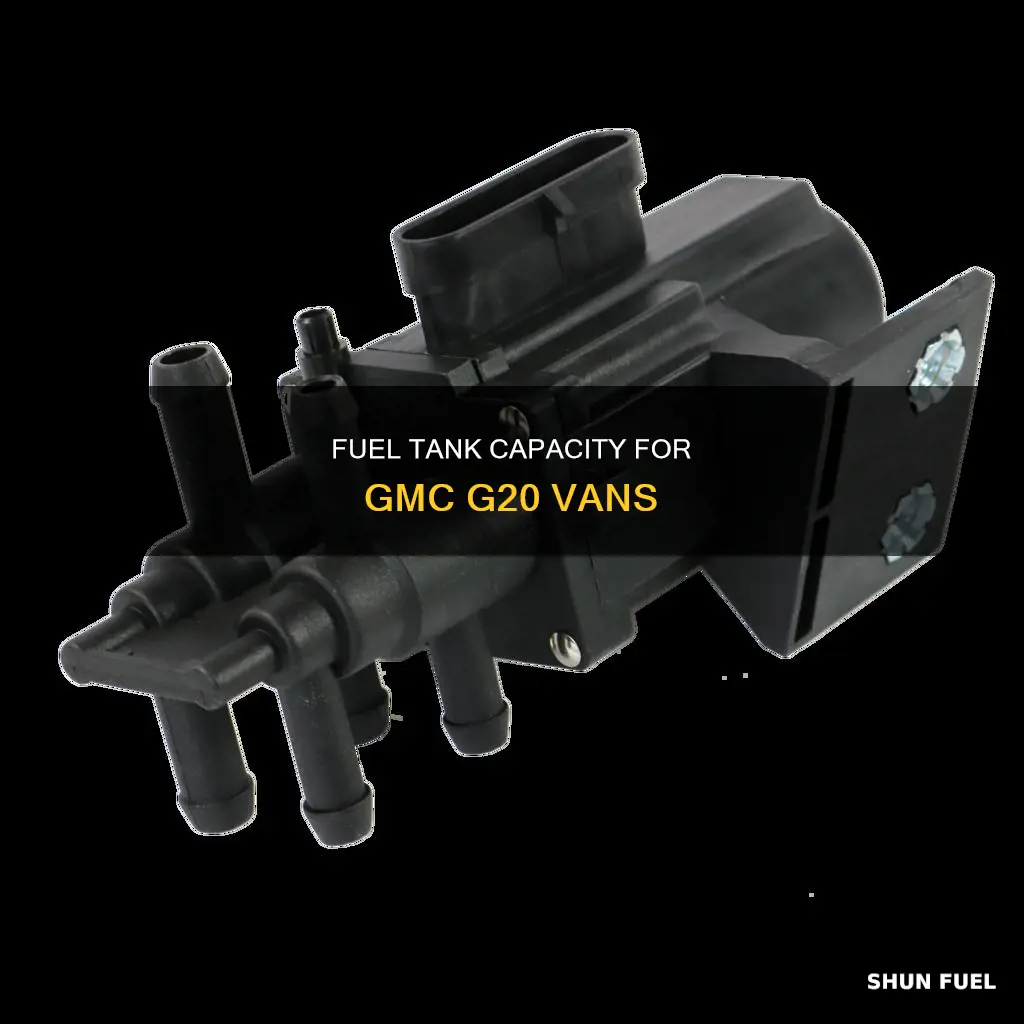 how large is fuel tank on 1995 gmc g20 van
