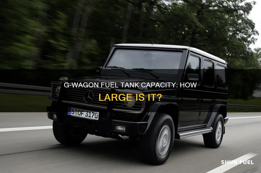 how large is the fuel tank in the g wagon