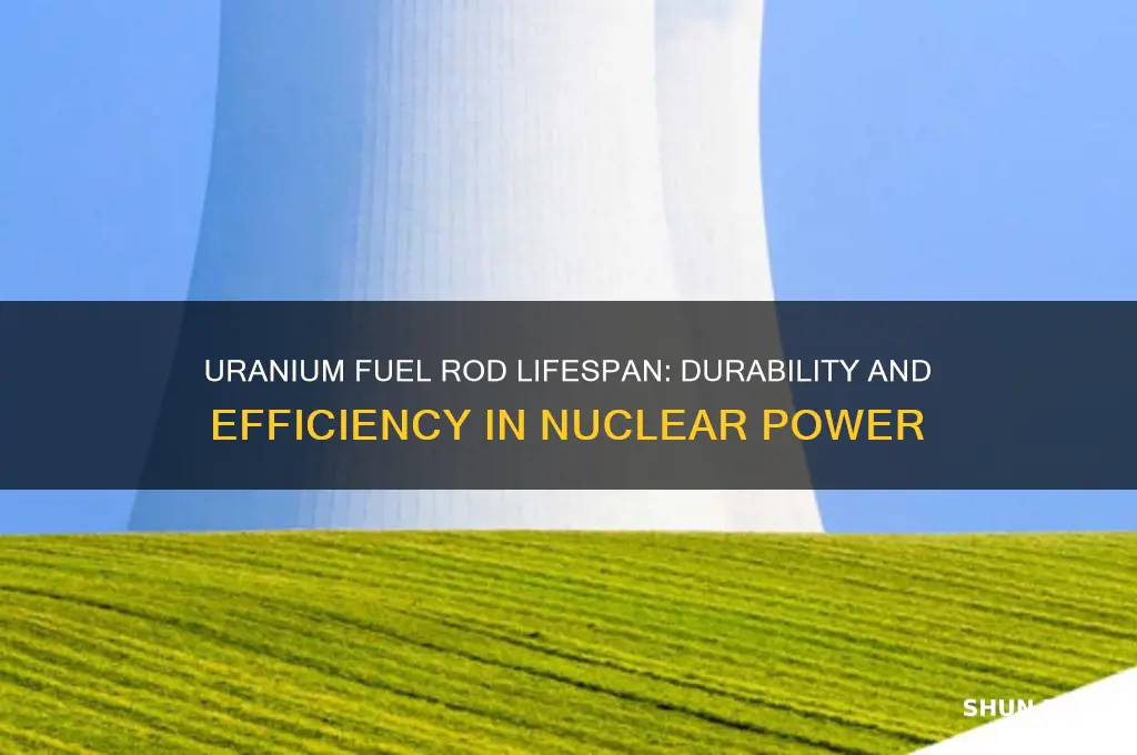 how long can a uranium fuel rod last
