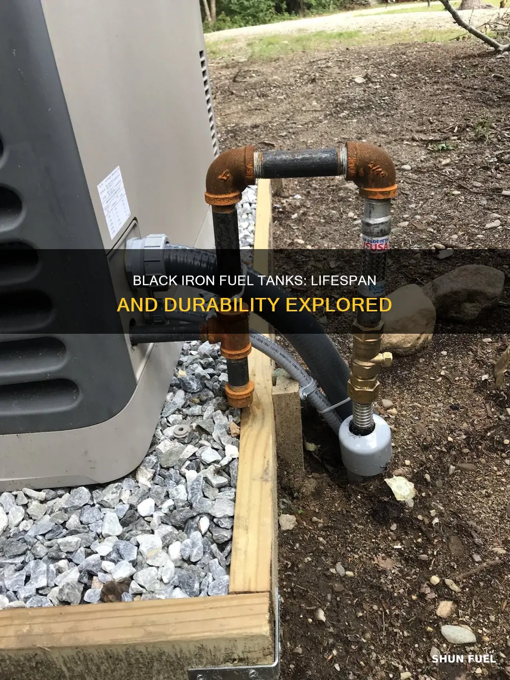 how long can black iron fuel tanks liast