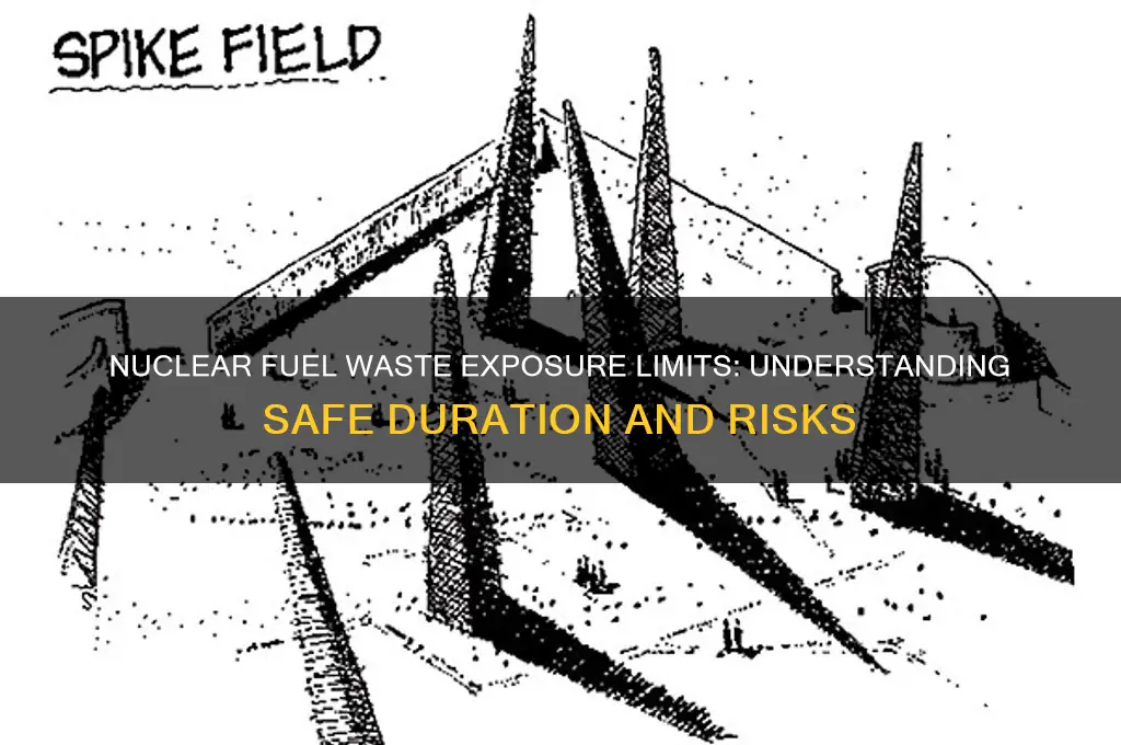 how long can you be exposed to nuclear fuel waste