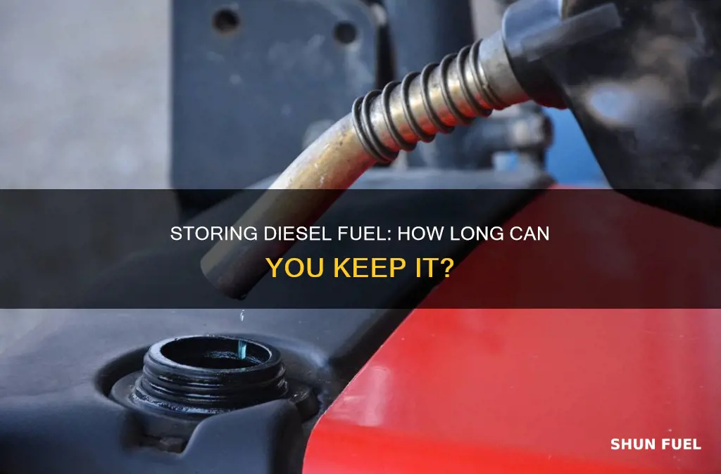 how long can you store diesel fuel for a generator