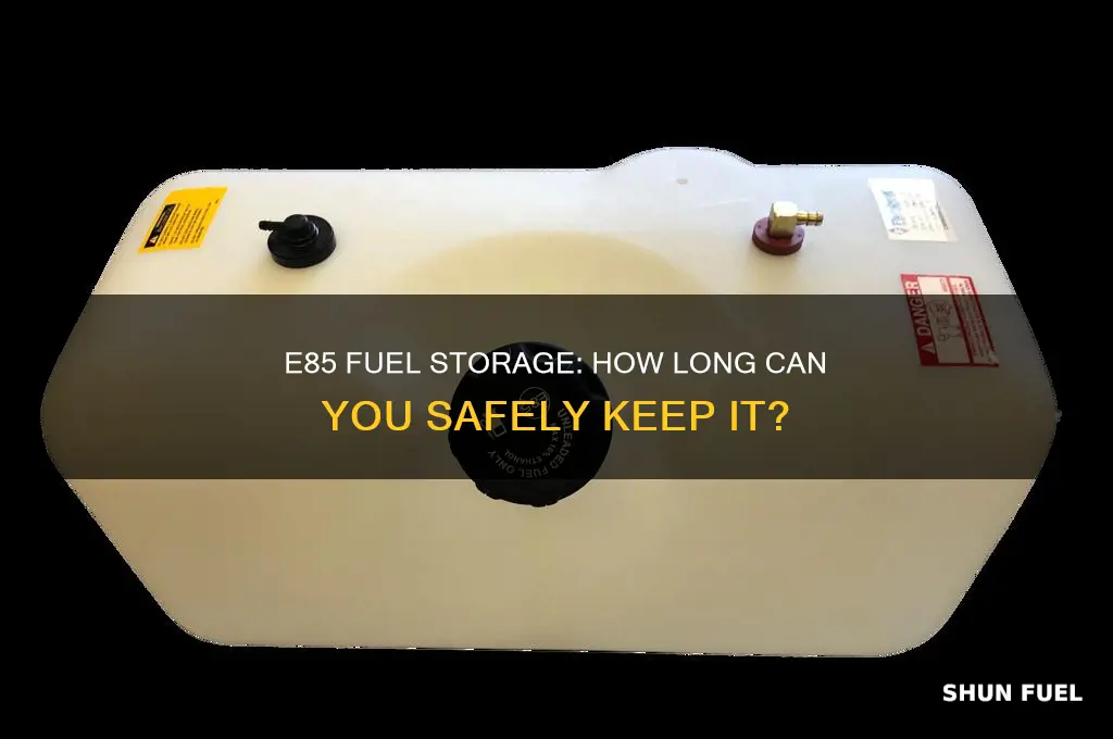 how long can you store e85 fuel