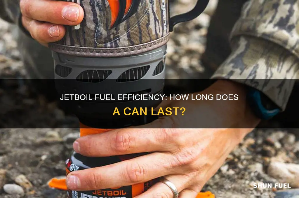 how long does a can of jetboil fuel last