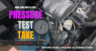 The Time Needed for a Fuel Pressure Test