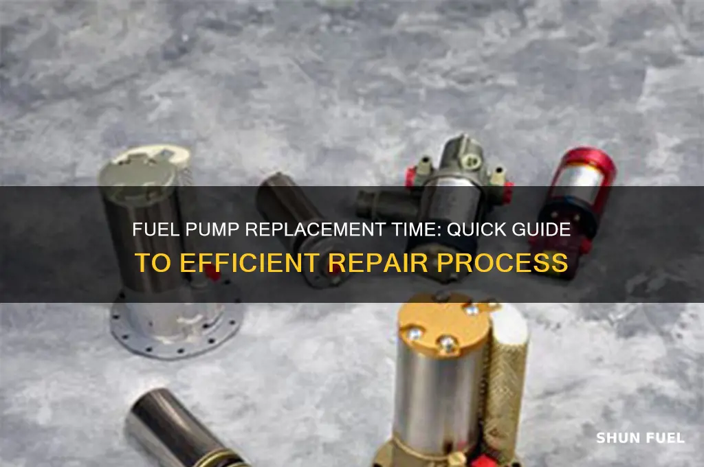 how long does a fuel pump replacement take