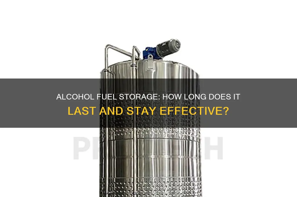 how long does an alcohol fuel can last