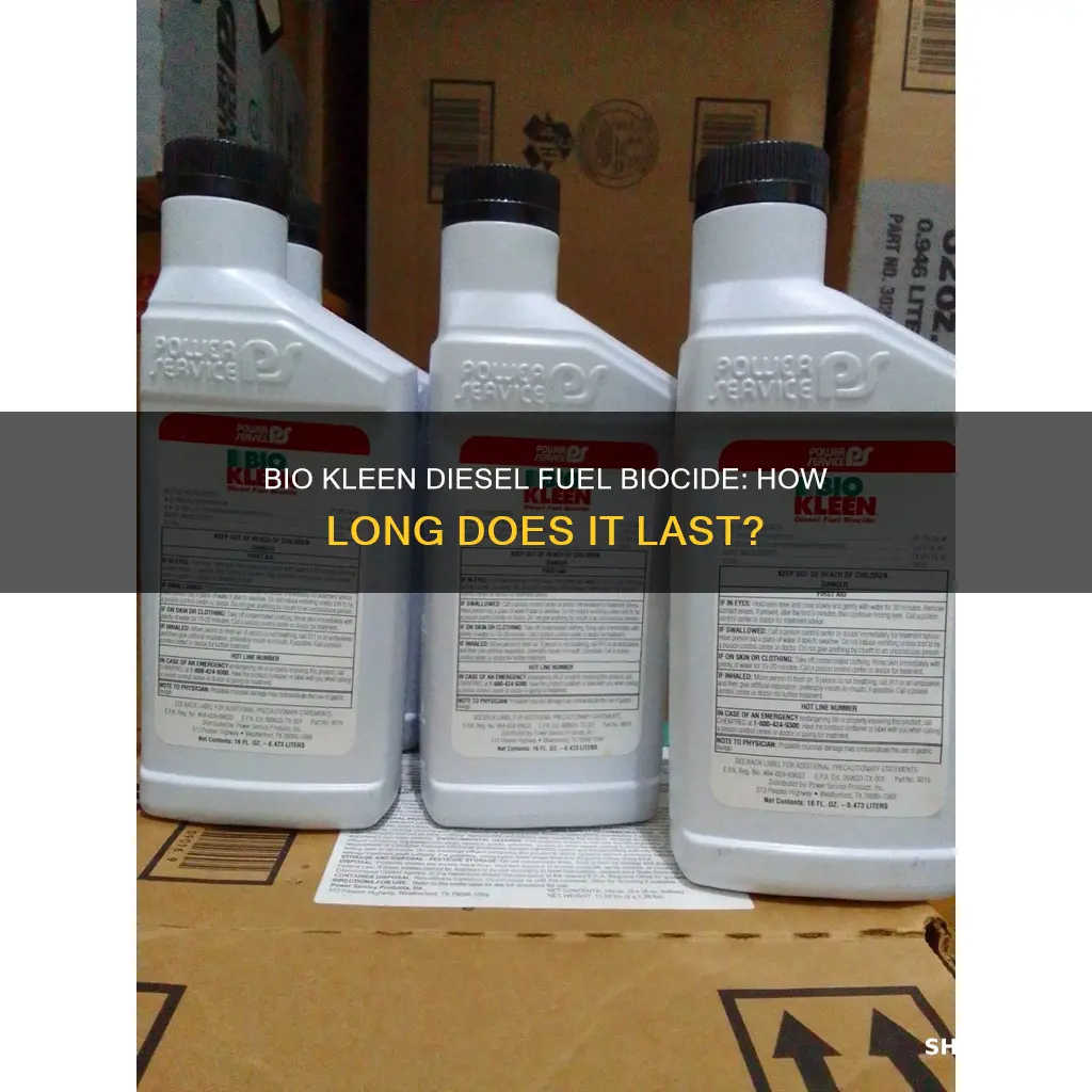 how long does bio kleen diesel fuel biocide