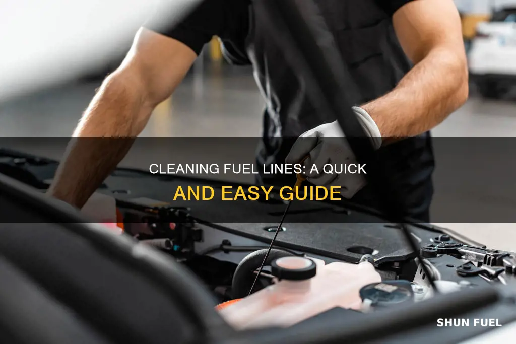 how long does it take to clean a fuel line