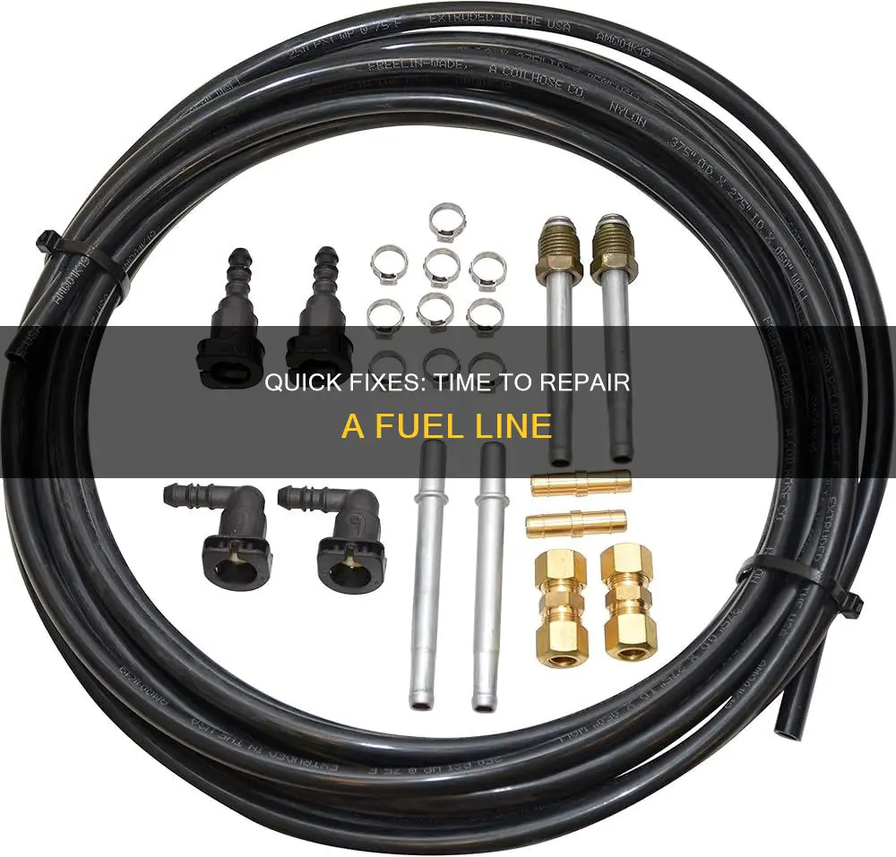 how long does it take to fix a fuel line