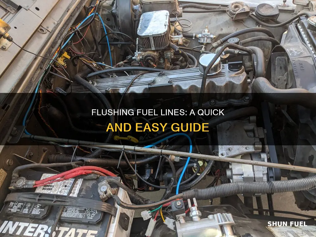 how long does it take to flush fuel lines